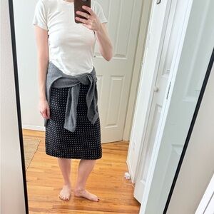 vintage anne klein polka dot skirt